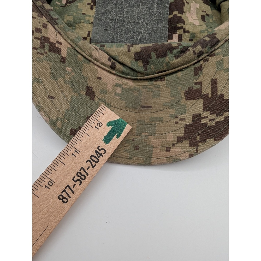 US Navy NWU Type III AOR2 Digital Camo 8 Point Utility Cover Hat Size 7 3/4 E-5 - Picture 5 of 7